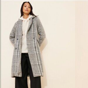 Plaid Coat - Women's Plaid Overcoat - Spring Coat